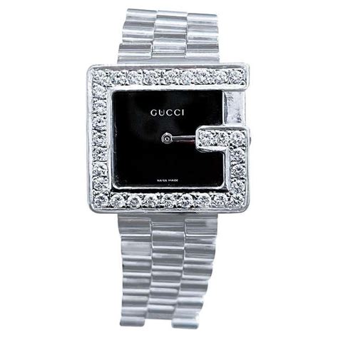 yellow diamond gucci watch|men's Gucci watch diamond bezel.